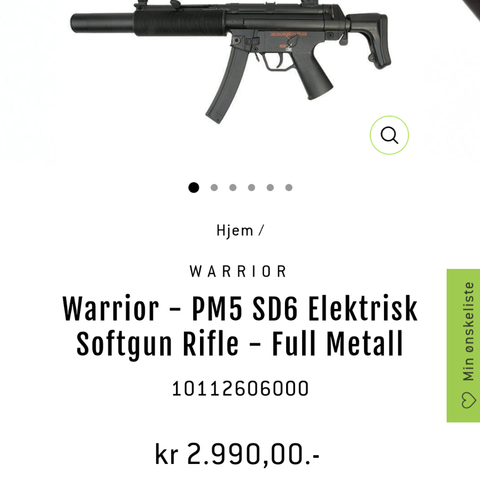 Warrior Mp5SD SD6 AeG maskin-pistol