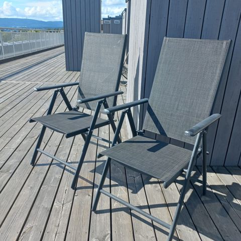 Sammenleggbar strand/hage/balkong stoler