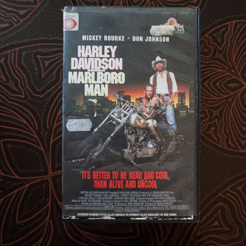 Harley Davidson and the Marlboro Man VHS BIG BOX