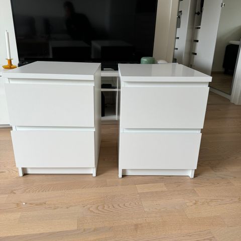 2 x Malm nattbord