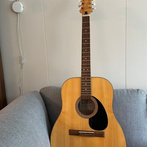 Et lite stykke Norge… pent brukt Østbu gitar med stålstrenger