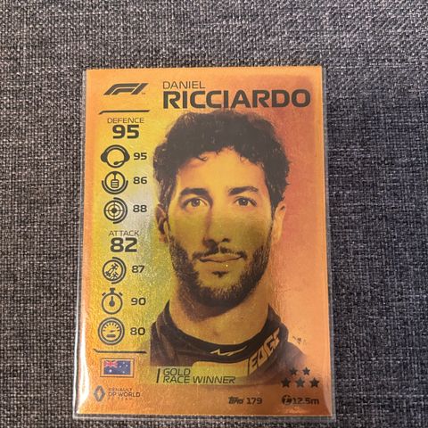 Daniel Ricciardo F1 kort Turbo attax 2020