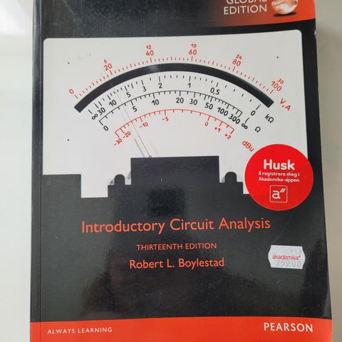 Introductory Circuit Analysis, 13 edition, Robert L. Boylestad