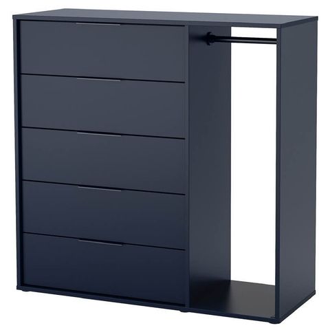 IKEA NORMELA kommode med garderobestang / chest-of-drawers with clothes rail