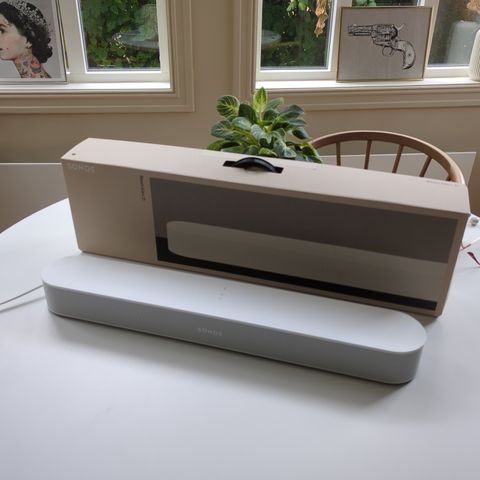 Sonos Beam Gen 2 hvit (kvittering, emballasje)