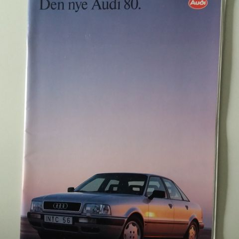 AUDI 80 -brosjyre. (NORSK)