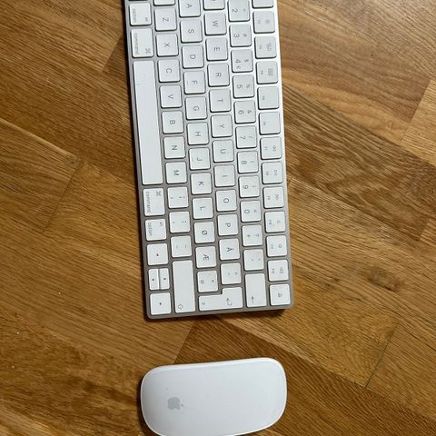 Apple Mouse/mus og Apple Keyboard/tastatur