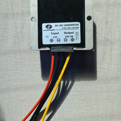 DC-DC 12V to 19V 5A converter