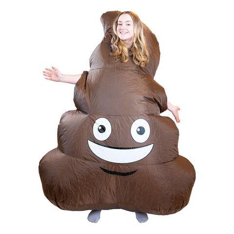 Halloween Oppblåsbart Emoji Poop Kostyme