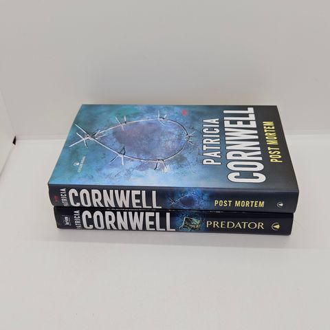 2 stk norske Patricia Cornwell hardcover bøker