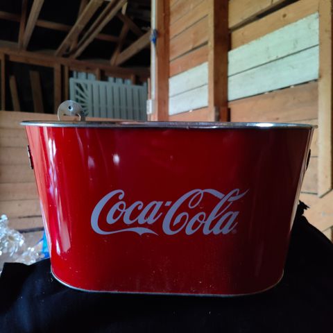 Coca cola Isbøtte i metall