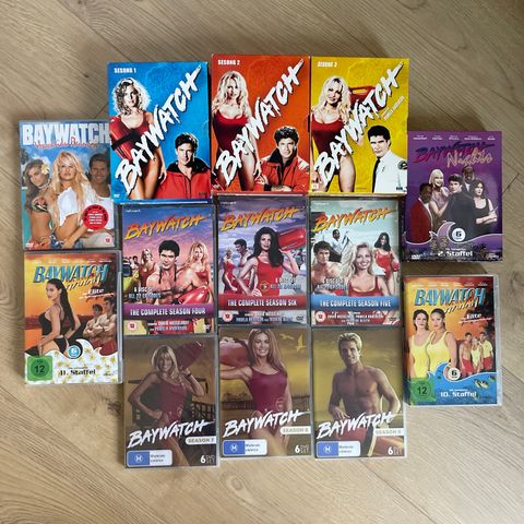 Baywatch samling (DVD) komplett serie, drama, 90-tallet, klassiker