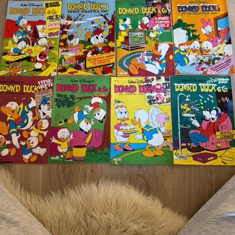 Diverse Donald Duck & Co blader fra 1987