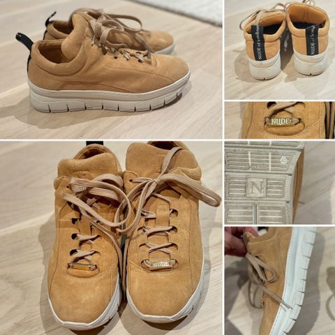 Nude skinn sneakers str 39