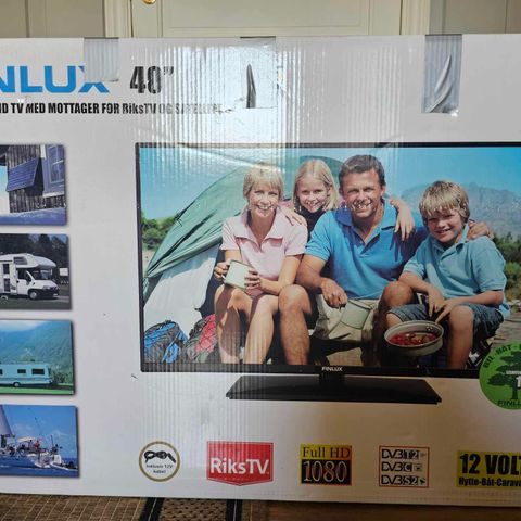 Finlux 40'' 12v TV til hytte/campingvogn