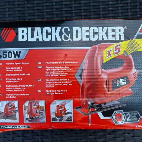 Stikk sag ny Black & Decker