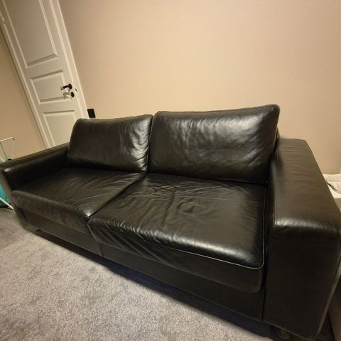 Leather sofa, not real leather