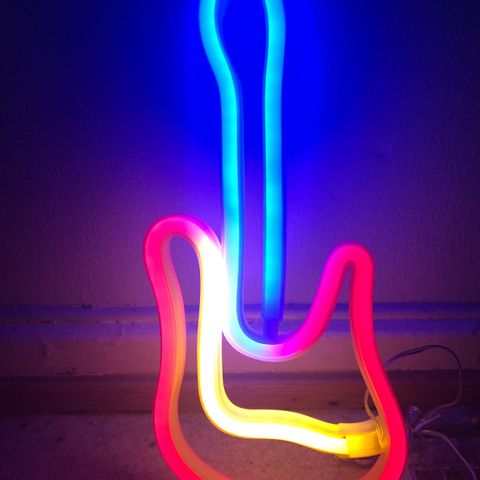 Gitar Neon LED Lampe