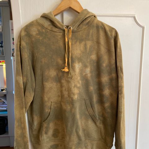 Batikkfarget hoodie str stor Xs