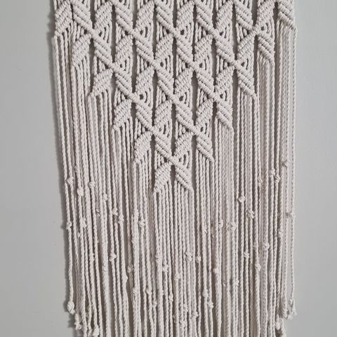 Makrame macrame veggteppe