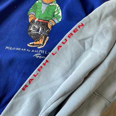 Ralph Lauren hoddie s, Ralph Lauren hoddie m og Les Deux