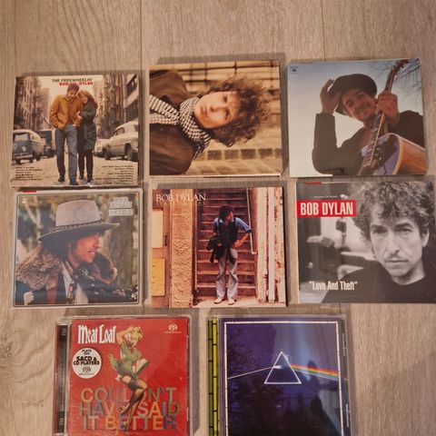 Noen Super Audio Cd (SACD) - Bob Dylan, Meat Loaf og Pink Floyd.