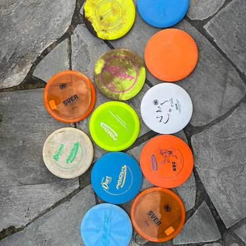 Frisbeegolf 12 disc selges samlet