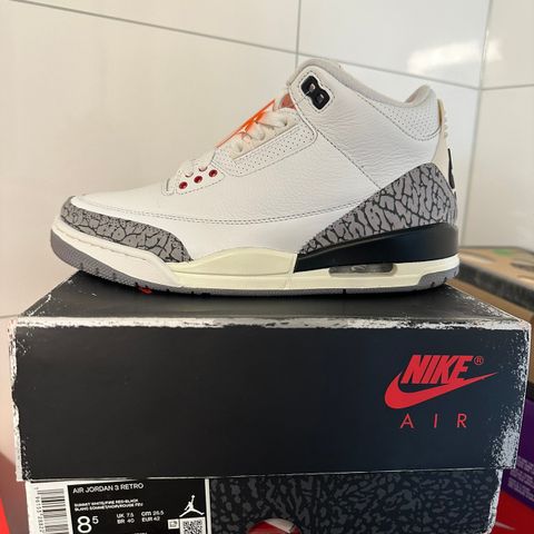 Jordan 3 white cement