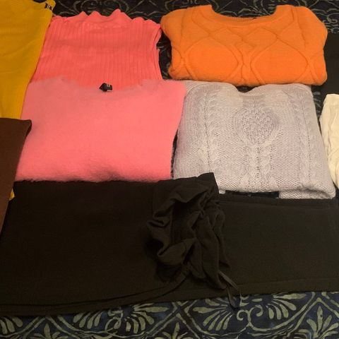 Clothes package (sweaters, tops, pants & skirt)