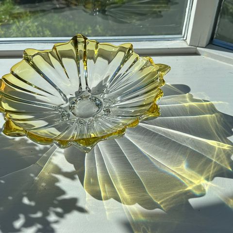 Stor Murano glass bolle / skål diameter ca 30 cm