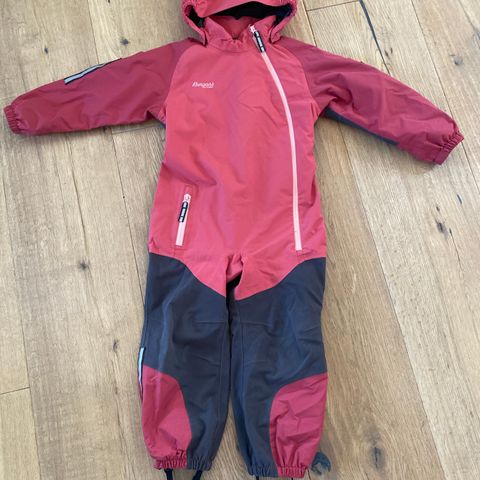 Bergans Lilletind Kids Coverall str 98 Creamy Rouge