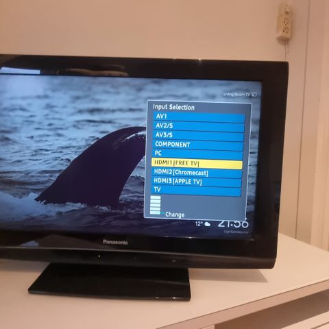 Eldre Panasonic Tv med Chromecast