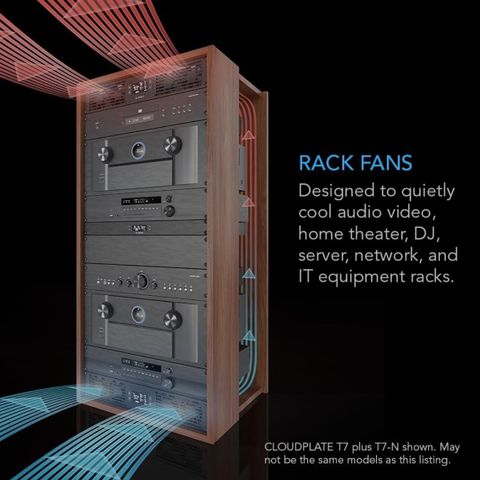 AC Infinity CLOUDPLATE T1 - Rack Mount Fan Panel 1U - Exhaust OG Intake Airflow