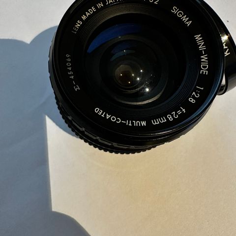 Sigma 28mm F/2.8 Mini Wide Macro Manuell fokuslinse for Pentax K-feste {52}