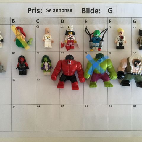 LEGO - figurer - Sjeldne figurer!