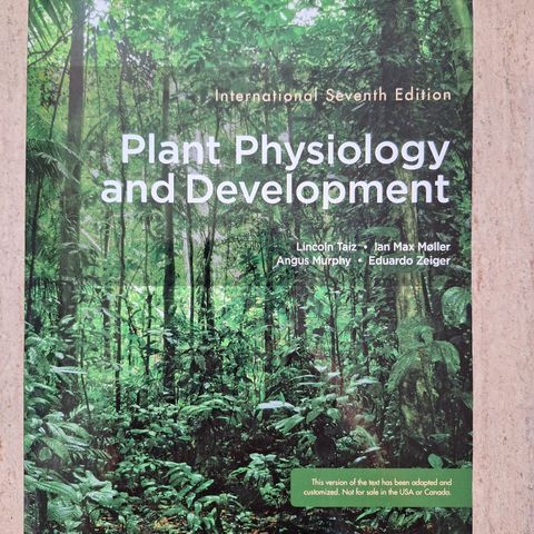 Plant physiology and development, Taiz.