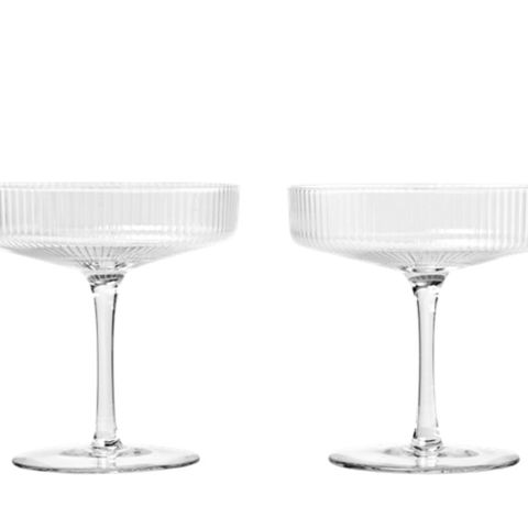 Ferm Living Ripple champagneglass