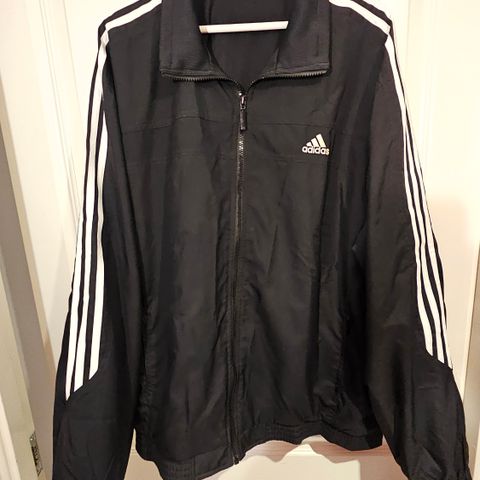 Adidas treningsjakke, svart, str 48/50 XL