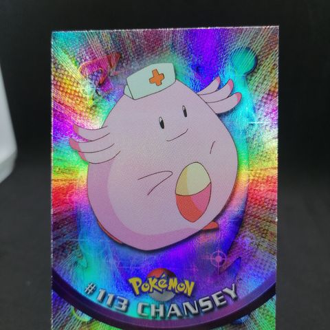 Chansey [Rainbow Foil] #113 Pokemon 2000 Topps TV