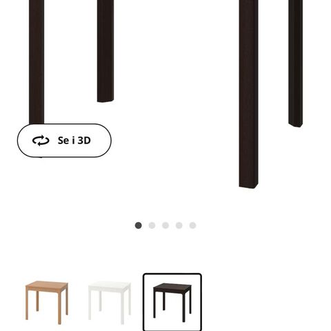 Uttrekkbart spisebord fra IKEA - Ekedalen