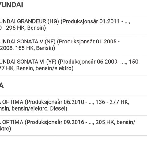 Lenkearmer Kia/Hyundai