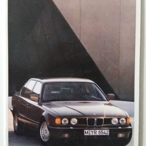 BMW 7-Serie brosjyre. (E32)