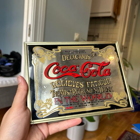 Vintage coca cola-speil