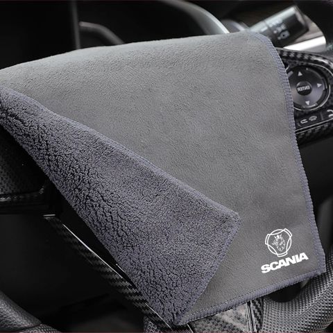 Scania microfiber klut/tørkeklut 30x30 cm