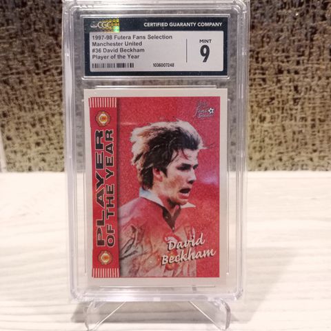 FotballKort Futera Fans Selection David Beckham #36 CGC MINT 9