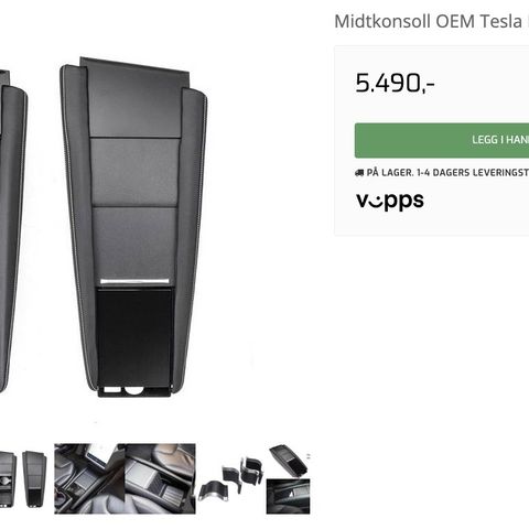 Midtkonsoll OEM Tesla Model S 2012-2016