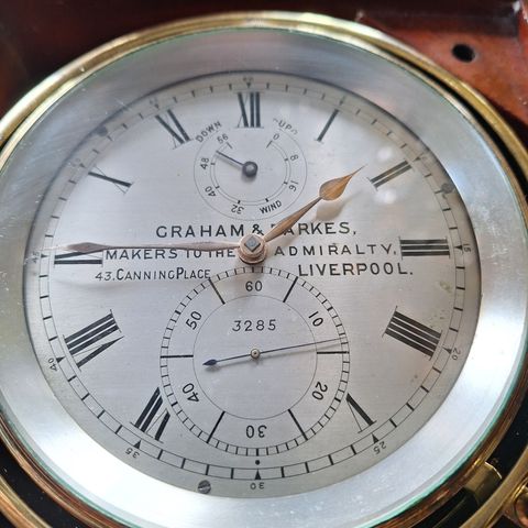 Ships Chronometer  Graham & Parkes Liverpool  ca 1880 . Seri no 3285.