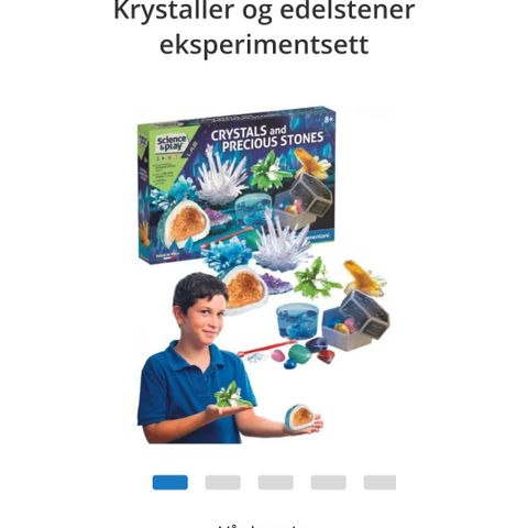 Lag egne krystaller, fra 8år