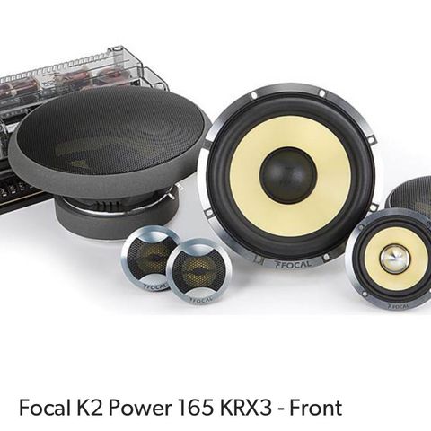 Focal k2 krx 3 med custom a stolper og dør brakett til Tesla model s 2013-2020