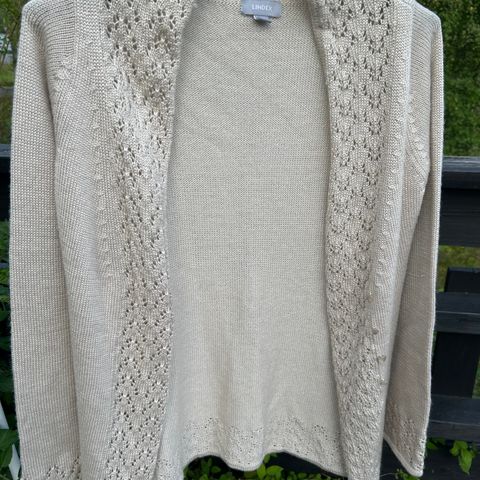 Cardigan Strikkejakke Lindex Wool 34/36 Ny